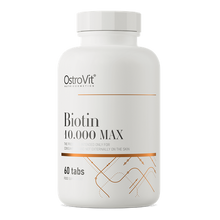 Indlæs billede til gallerivisning Biotin 10000 MAX - høj dosis D-biotin - 60 tabletter fra OstroVit
