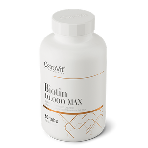 Biotin 10000 MAX - høj dosis D-biotin - 60 tabletter fra OstroVit