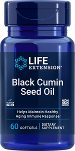 Black cumin seed oil (sort spidskommenfrø), 500 mg, 60 kapsler
