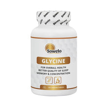 Indlæs billede til gallerivisning Glycin, 750 mg, 120 tabletter fra Sowelo
