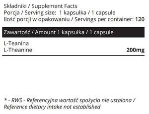 L-Theanine - 200 mg - hjernesundhed - VEG, 120 kapsler fra Sowelo