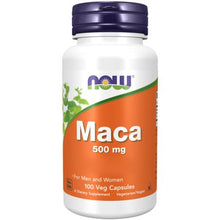 Indlæs billede til gallerivisning Maca - 500 mg - 100 kapsler fra Now Foods
