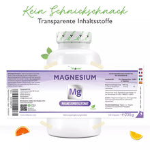 Indlæs billede til gallerivisning Magnesium Bisglycinat - 155 mg elementær magnesium - 240 veg kapsler fra Vit4Ever
