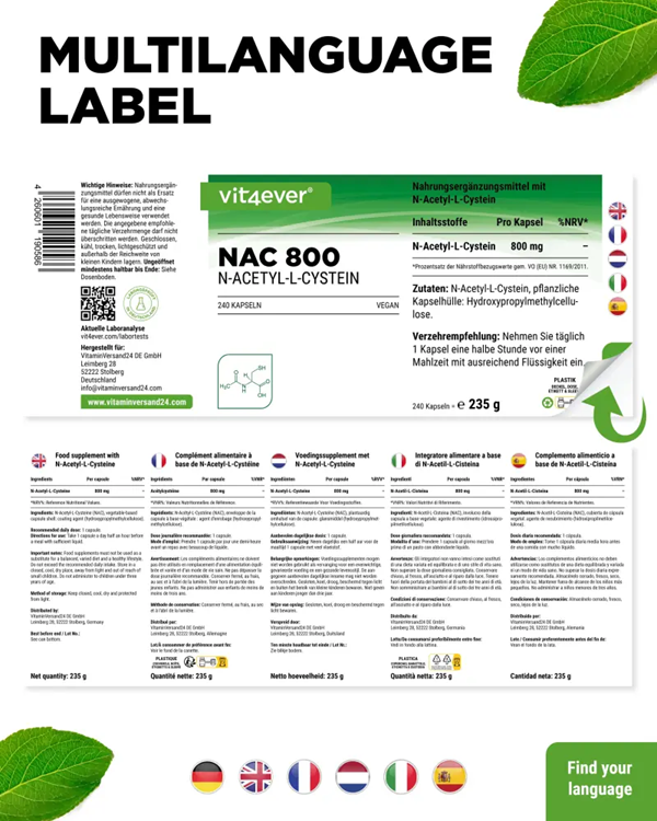 NAC - N-Acetyl L-Cystein