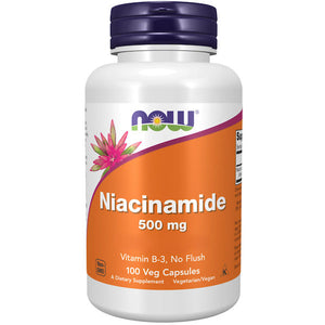 B3-vitamin, Niacinamide - 500 mg - 100 kapsler fra Now Foods
