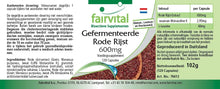 Indlæs billede til gallerivisning Røde ris, fermenteret - 600 mg - 120 kapsler fra Fairvital
