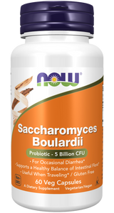 Saccharomyces Boulardii - 500 mg - 60 Veg kapsler fra Now Foods