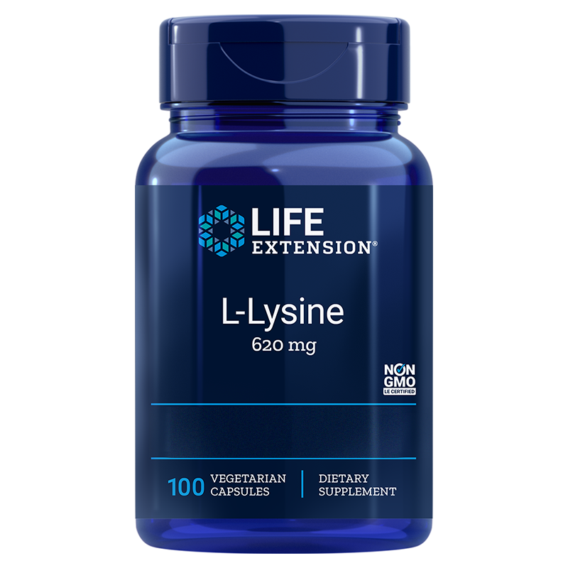 L Lysine HCL Lysin HCL Life Extension vegetariske kapsler vegan Danmark