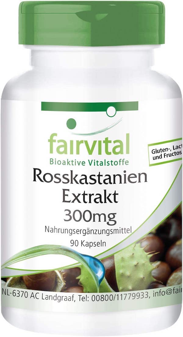 Hestekastanjeekstrakt (Horse Chestnut) - 300 mg - 90 kapsler fra FairVital