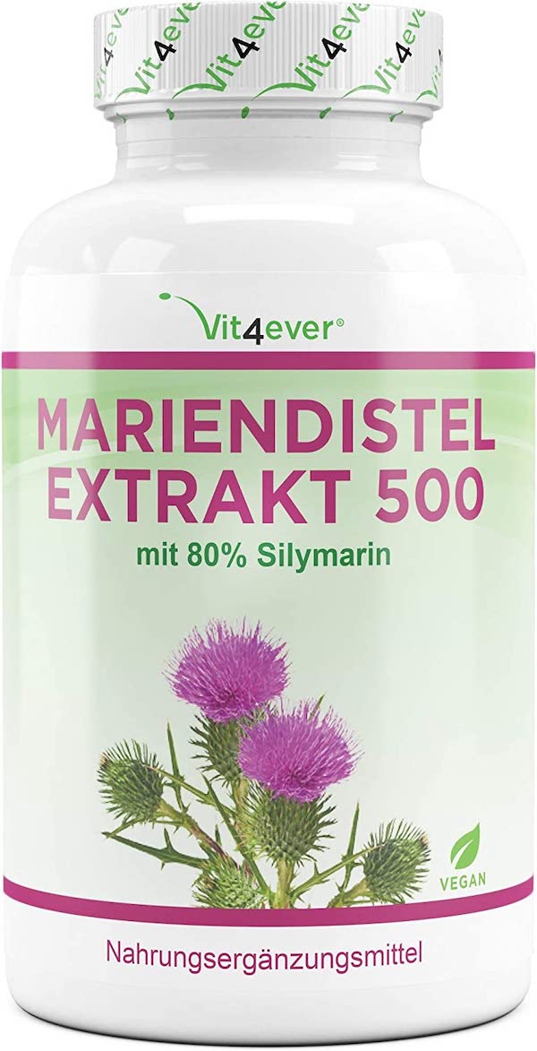 Marietidsel-ekstrakt - 500 mg & 400 mg silymarin - 180 kapsler fra Vit4ever
