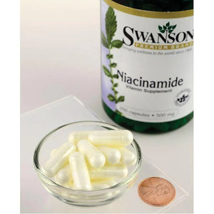 B3-vitamin, Niacinamide - 500 mg - 250 kapsler fra Swanson