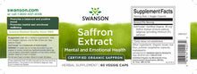 Indlæs billede til gallerivisning Safranekstrakt øko - 30 mg med safranal - 60 kapsler fra Swanson
