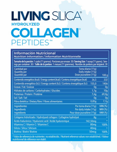 Kollagenpulver med naturligt silica (living Silica Collagen Peptides), 330 g fra Silicium Lab