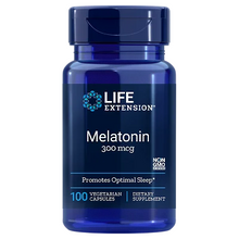 Indlæs billede til gallerivisning Melatonin, 300 mcg (svarer til 0,3 mg) 100 Kapsler
