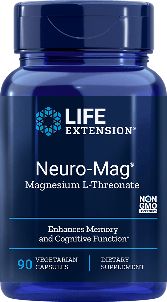 Life Extension Neuro-Mag, Magnesium L-Threonat, 90 Kapsler