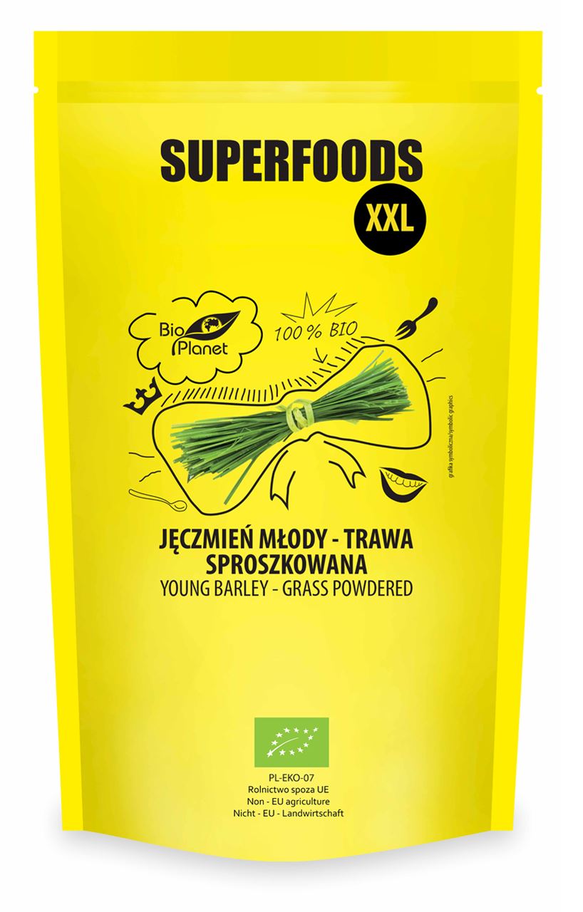 Byggræspulver (young barley grass), 500 g - 50% rabat