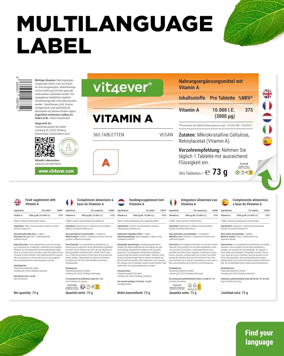 A-vitamin (Retinylacetat)