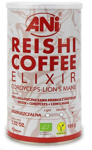 Kaffe med Lion's Mane, Reishi og Cordyceps svampe, ØKO - 100 g - instant kaffe