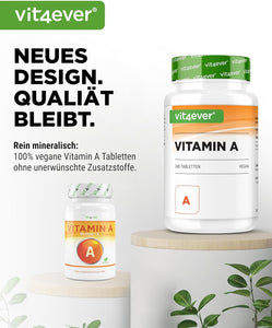 A Vitamin, Retinylacetat, 10.000 I.E. (3000 µg) - 240 tabletter