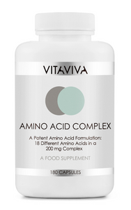 Aminosyre Kompleks, 18 forskellige aminosyrer i 200 mg kompleks - 180 kapsler