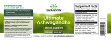 Indlæs billede til gallerivisning Ashwagandha KSM-66 - Ultimate Ashwagandha - 250 mg ekstrakt - 60 kapsler fra Swanson
