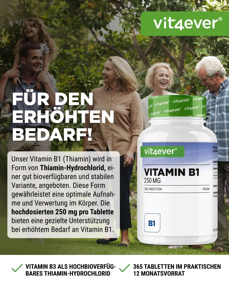 B1-vitamin (Tiamin, ikke aktiveret)