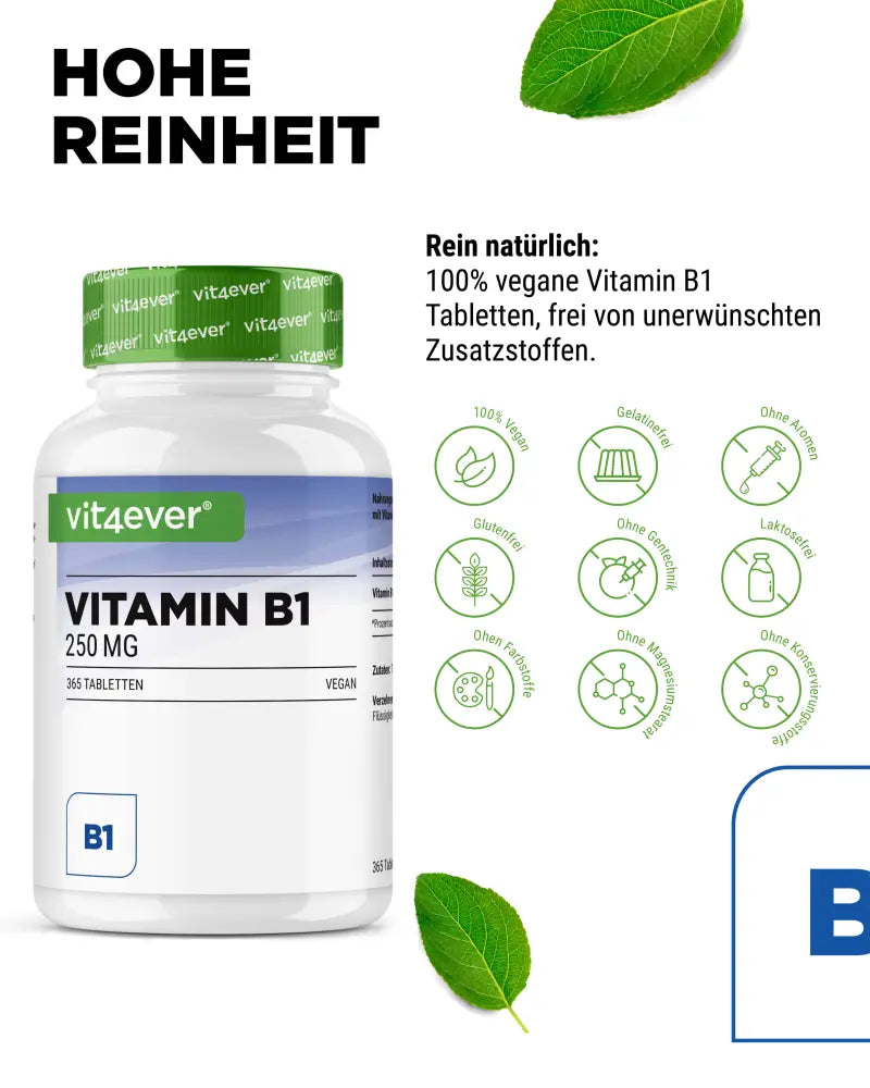 B1-vitamin (Tiamin, ikke aktiveret)