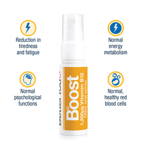 B12 vitamin Boost, 1200 mcg, 25 ml mundspray fra BetterYou