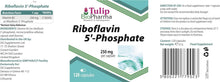Indlæs billede til gallerivisning B2-vitamin - 250 mg - Riboflavin 5&#39;-fosfat - 120 kapsler fra Tulip BioPharma

