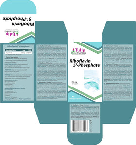 B2-vitamin - 250 mg - Riboflavin 5'-fosfat - 120 kapsler fra Tulip BioPharma