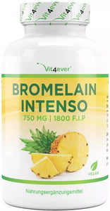 Bromelain Intenso, 750 mg (2000 F.I.P) - 120 kapsler