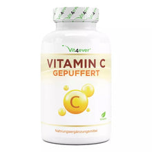 Indlæs billede til gallerivisning C-vitamin til følsomme maver, syreneutral &amp; depot - 500 mg - 365 kapsler fra Vit4ever
