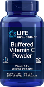 C Vitamin pulver til følsomme maver, buffered 4000 mg, 454 g