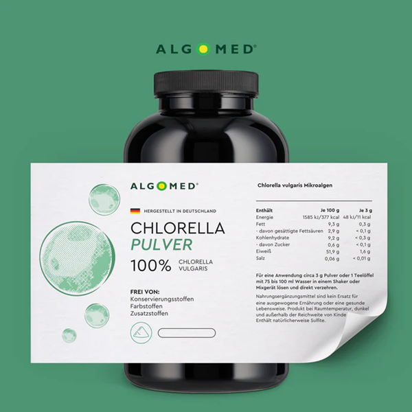 Chlorella pulver