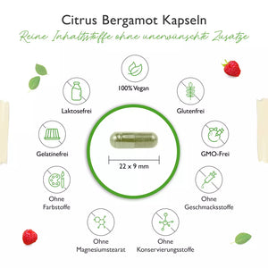 Citrus Bergamotekstrakt - 750 mg (30% polyfenoler) - 120 kapsler fra Vit4ever