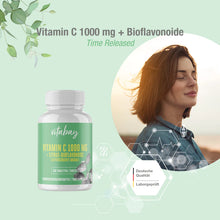 Indlæs billede til gallerivisning C vitamin Depot, 1000 mg - 250 tabletter fra Vitabay
