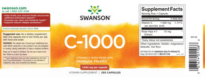 C-vitamin - 1000 mg - 250 tabletter fra Swanson
