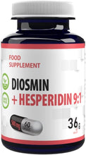 Indlæs billede til gallerivisning Diosmin 450 mg med 50 mg Hesperidin - 60 veganske kapsler - overlegen optagelse

