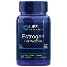 Indlæs billede til gallerivisning Estrogen til kvinder, overgangsalder, 30 veg tabletter
