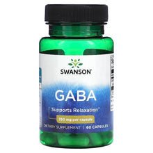 Indlæs billede til gallerivisning GABA, 250 mg, 60 kapsler fra Swanson
