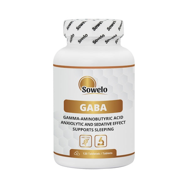 GABA, 750 mg, 120 tabletter fra Sowelo