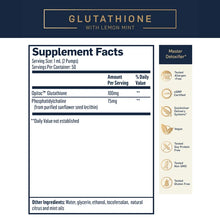 Indlæs billede til gallerivisning Glutathion Liposomal, 100 mg, 50 ml højtoptageligt fra Quicksilver Scientific
