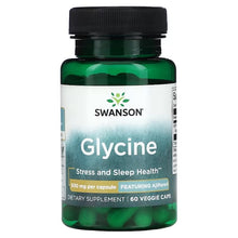 Indlæs billede til gallerivisning Glycin, 500 mg, 60 kapsler fra Swanson
