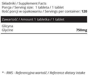 Glycin, 750 mg, 120 tabletter fra Sowelo