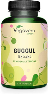 Guggulekstrakt - 500 mg - heraf 25 mg guggulsteron - 120 kapsler fra Vegavero