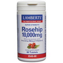 Indlæs billede til gallerivisning Hyben (Rosehip) - 10.000 mg - heraf 250 mg C vitamin, 60 tabletter fra Lamberts
