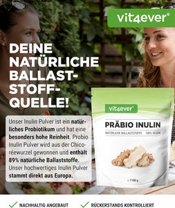 Inulin, Præbiotikapulver - 1100 g fra Vit4ever