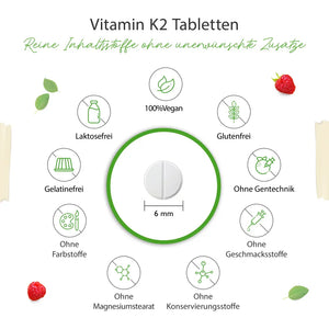 K2-vitamin (Menaquinon MK-7) - 100 mcg - 365 tabletter fra Vit4ever