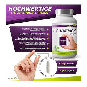 L-Glutathion, 500 mg, 90 kapsler fra Vita2you