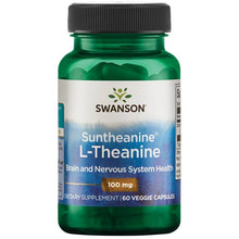 Indlæs billede til gallerivisning L-theanine Suntheanine, 100 mg, 60 kapsler fra Swanson
